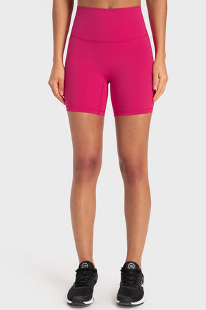 Staying Cozy Wide Waistband Biker Shorts-Teresa's Fashionista LLC