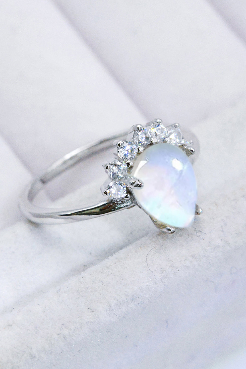 925 Sterling Silver Moonstone Ring-Teresa&#39;s Fashionista LLC