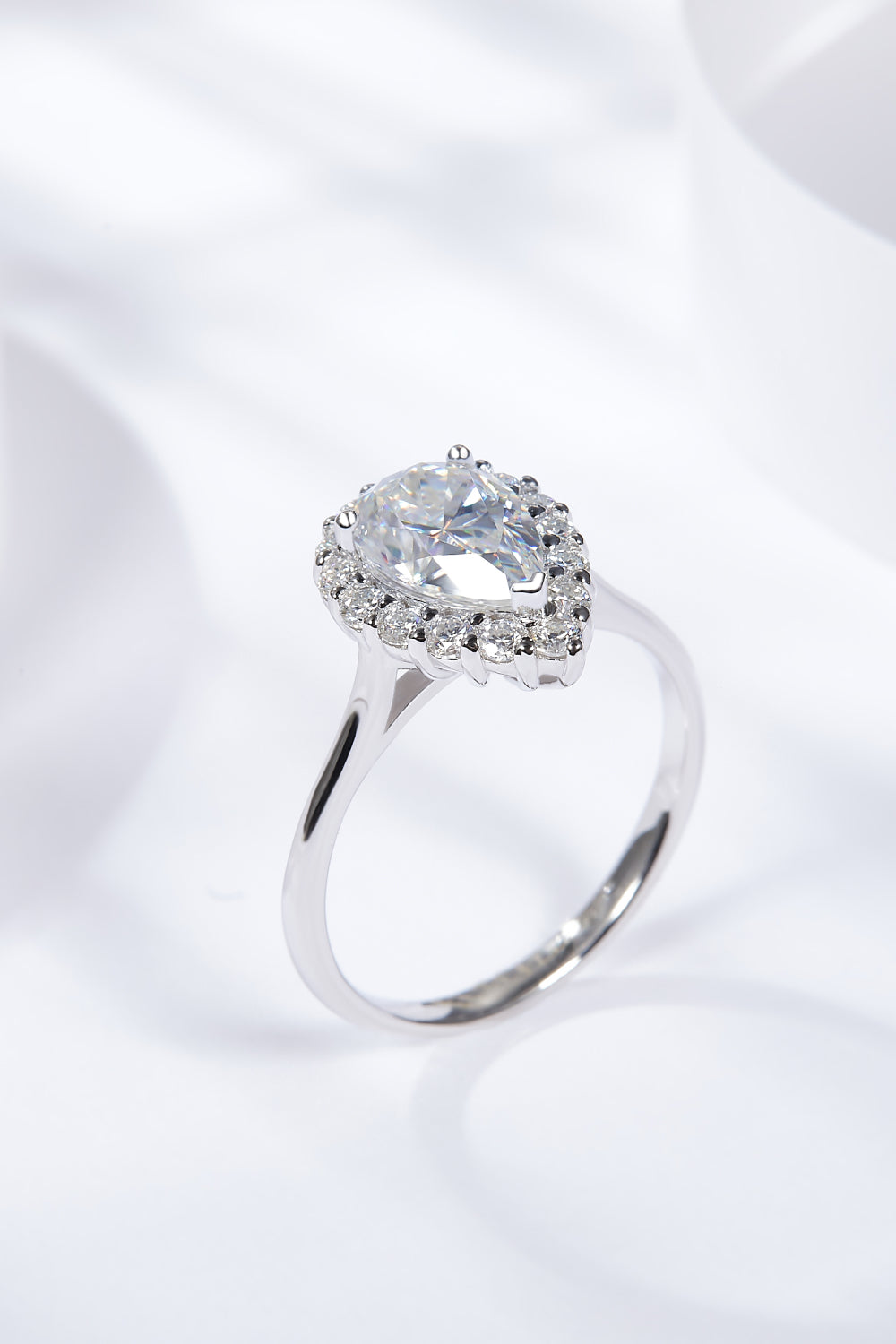 1.5 Carat Moissanite Teardrop Ring-Teresa's Fashionista LLC