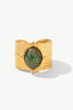 18K Gold-Plated Wide Open Ring-Teresa's Fashionista LLC