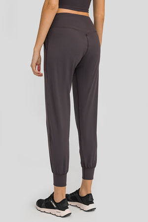 Wide Waistband Slant Pocket Pants-Teresa's Fashionista LLC