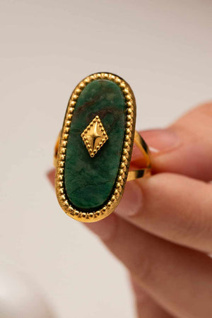 Natural Stone Copper Ring-Teresa's Fashionista LLC