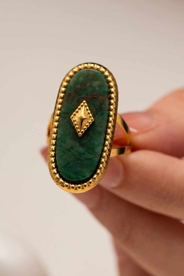 Natural Stone Copper Ring-Teresa's Fashionista LLC