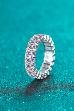 10.5 Carat Moissanite Rhodium-Plated Ring-Teresa's Fashionista LLC