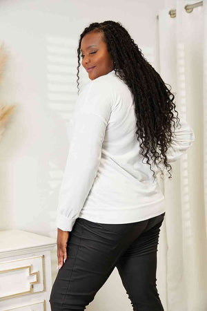 Simply Love Graphic Dropped Shoulder Round Neck Sweatshirt-Teresa's Fashionista LLC