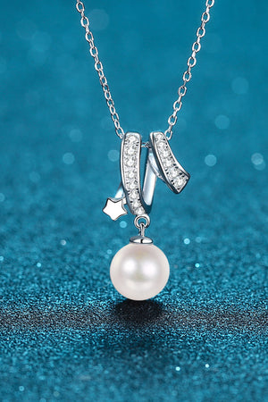 Give You A Chance Pearl Pendant Chain Necklace-Teresa's Fashionista LLC