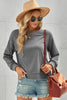 Side Slit Drop Shoulder Sweatshirt-Teresa's Fashionista LLC