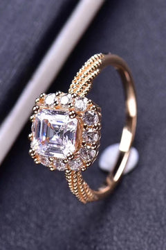 1 Carat Moissanite Twisted Ring-Teresa's Fashionista LLC