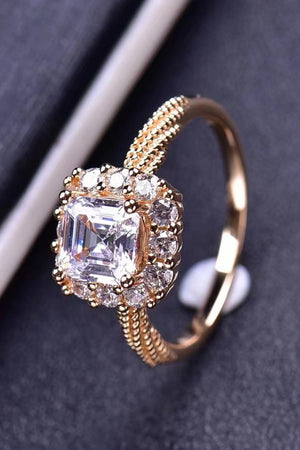 1 Carat Moissanite Twisted Ring-Teresa's Fashionista LLC