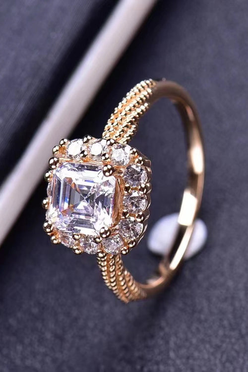 1 Carat Moissanite Twisted Ring-Teresa's Fashionista LLC