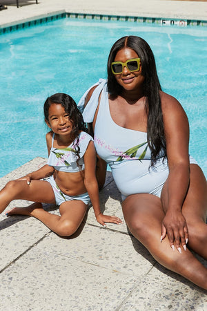 Marina West Swim Vacay Mode One Shoulder Swimsuit in Pastel Blue-Teresa's Fashionista LLC
