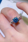 1 Carat Moissanite 4-Prong Ring-Teresa's Fashionista LLC