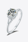 1 Carat Moissanite Split Shank Ring-Teresa's Fashionista LLC