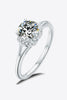 1 Carat Moissanite Split Shank Ring-Teresa's Fashionista LLC