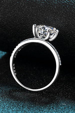 3 Carat Moissanite 6-Prong Ring-Teresa's Fashionista LLC