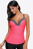 Contrast Sweetheart Neck Swim Cami-Teresa's Fashionista LLC