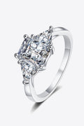 3 Carat Moissanite 925 Sterling Silver Rhodium-Plated Ring-Teresa's Fashionista LLC