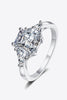 3 Carat Moissanite 925 Sterling Silver Rhodium-Plated Ring-Teresa's Fashionista LLC