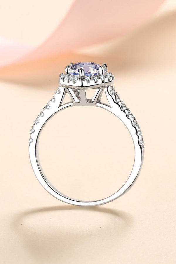 1 Carat Moissanite Heart-Shaped Ring-Teresa's Fashionista LLC