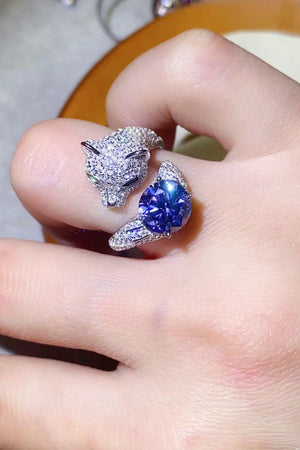 2 Carat Moissanite Adjustable Animal Bypass Ring-Teresa's Fashionista LLC