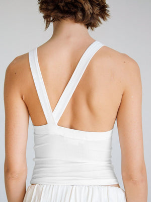 Halter Neck Ribbed Cropped Top-Teresa's Fashionista LLC