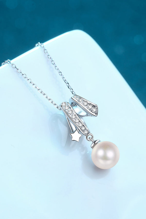 Give You A Chance Pearl Pendant Chain Necklace-Teresa's Fashionista LLC