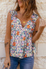 Floral Smocked Cap Sleeve Top-Teresa's Fashionista LLC