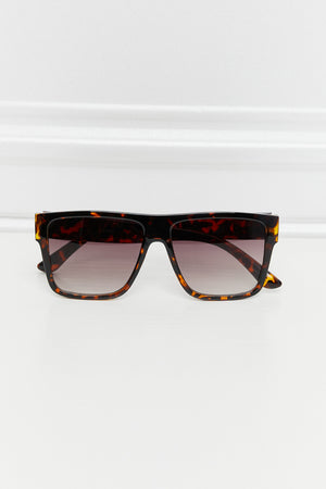 Tortoiseshell Square Full Rim Sunglasses-Teresa's Fashionista LLC