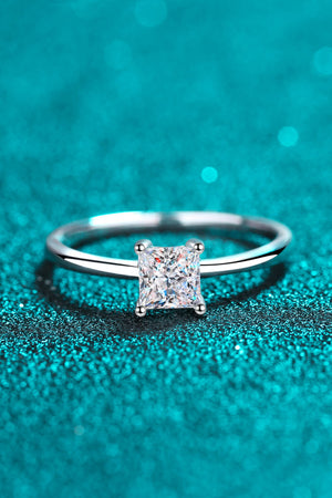 925 Sterling Silver Moissanite Solitaire Ring-Teresa's Fashionista LLC