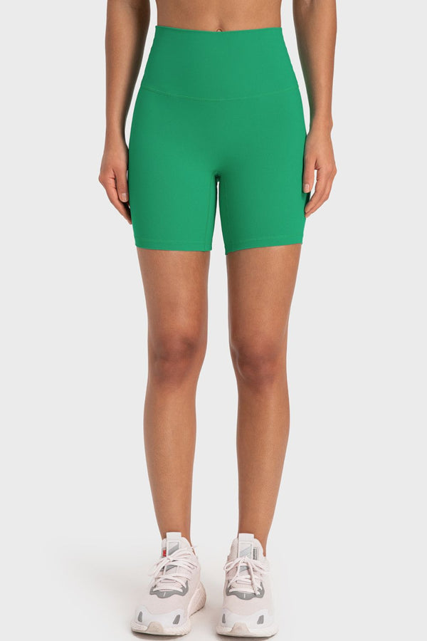 Staying Cozy Wide Waistband Biker Shorts-Teresa's Fashionista LLC