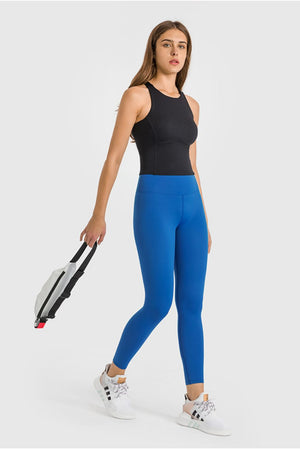 High Waist Ankle-Length Yoga Leggings-Teresa's Fashionista LLC