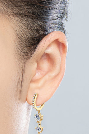 Be The One Moissanite Drop Earrings-Teresa's Fashionista LLC