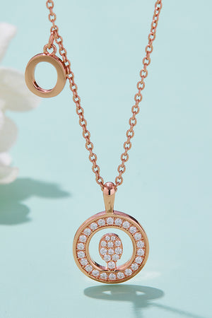 Moissanite K to T Pendant Necklace-Teresa's Fashionista LLC