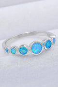 925 Sterling Silver Multi-Opal Ring-Teresa's Fashionista LLC