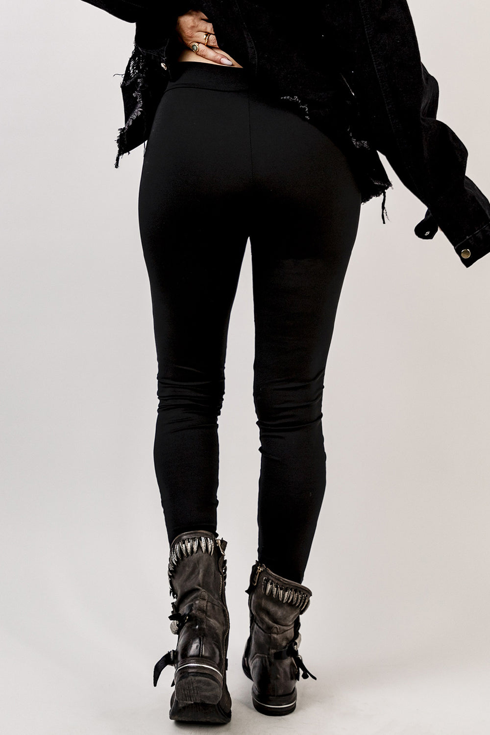 Grommet Lace Up Leggings-Teresa's Fashionista LLC