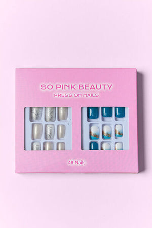 SO PINK BEAUTY Press On Nails 2 Packs-Teresa's Fashionista LLC