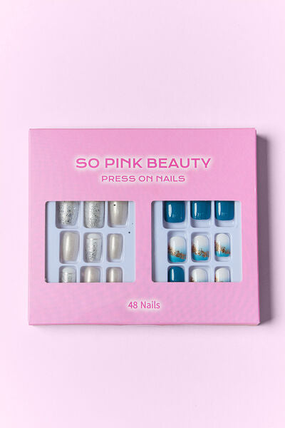 SO PINK BEAUTY Press On Nails 2 Packs-Teresa's Fashionista LLC