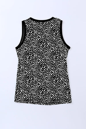 Printed Round Neck Tank-Teresa's Fashionista LLC