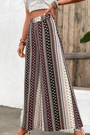 Floral High Waist Wide Leg Pants-Teresa's Fashionista LLC