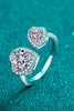 Heart-Shape Moissanite Open Ring-Teresa's Fashionista LLC