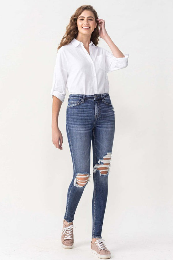 Lovervet Hayden Full Size High Rise Skinny-Teresa's Fashionista LLC