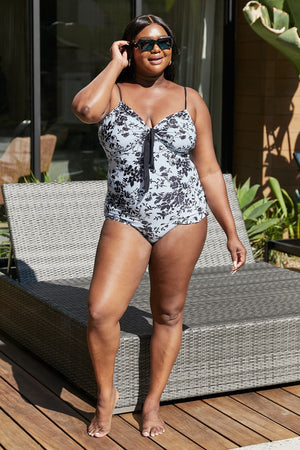 Marina West Swim Côte d'Azur Ruffle Trim One-Piece Swimsuit-Teresa's Fashionista LLC