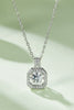 Moissanite 925 Sterling Silver Necklace-Teresa's Fashionista LLC