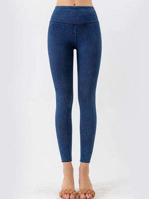 Wide Waistband Cropped Jeans-Teresa's Fashionista LLC