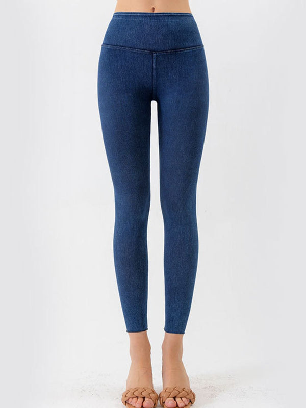 Wide Waistband Cropped Jeans-Teresa's Fashionista LLC