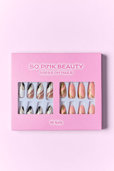 SO PINK BEAUTY Press On Nails 2 Packs-Teresa's Fashionista LLC
