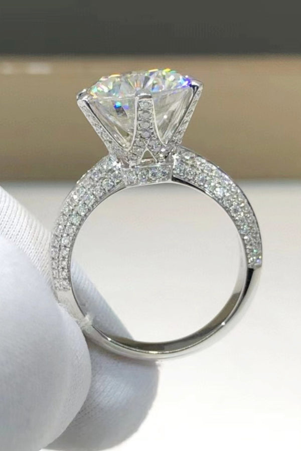 5 Carat Moissanite 6-Prong Ring-Teresa's Fashionista LLC