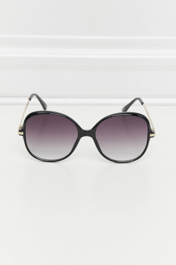 Metal-Plastic Hybrid Full Rim Sunglasses-Teresa's Fashionista LLC