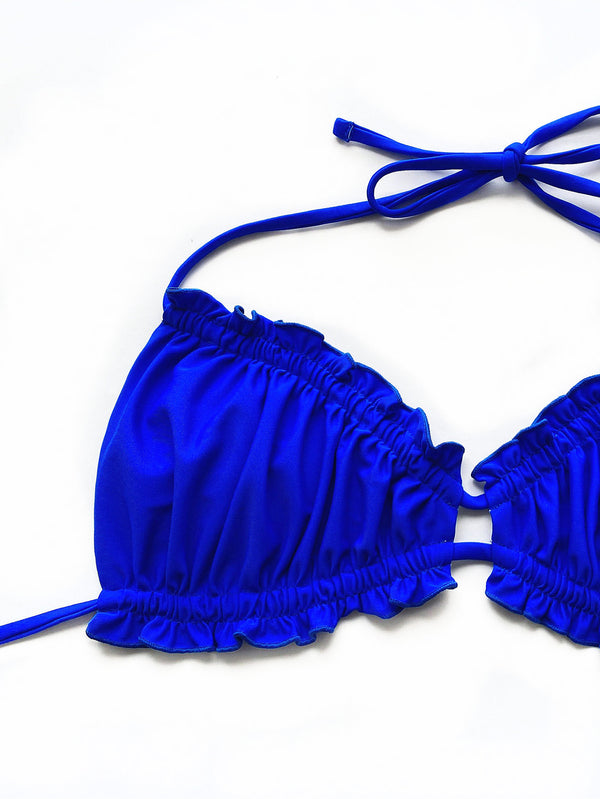 Frill Trill Halter Neck Bikini Set-Teresa's Fashionista LLC