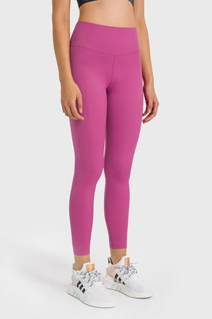 High Waist Ankle-Length Yoga Leggings-Teresa's Fashionista LLC